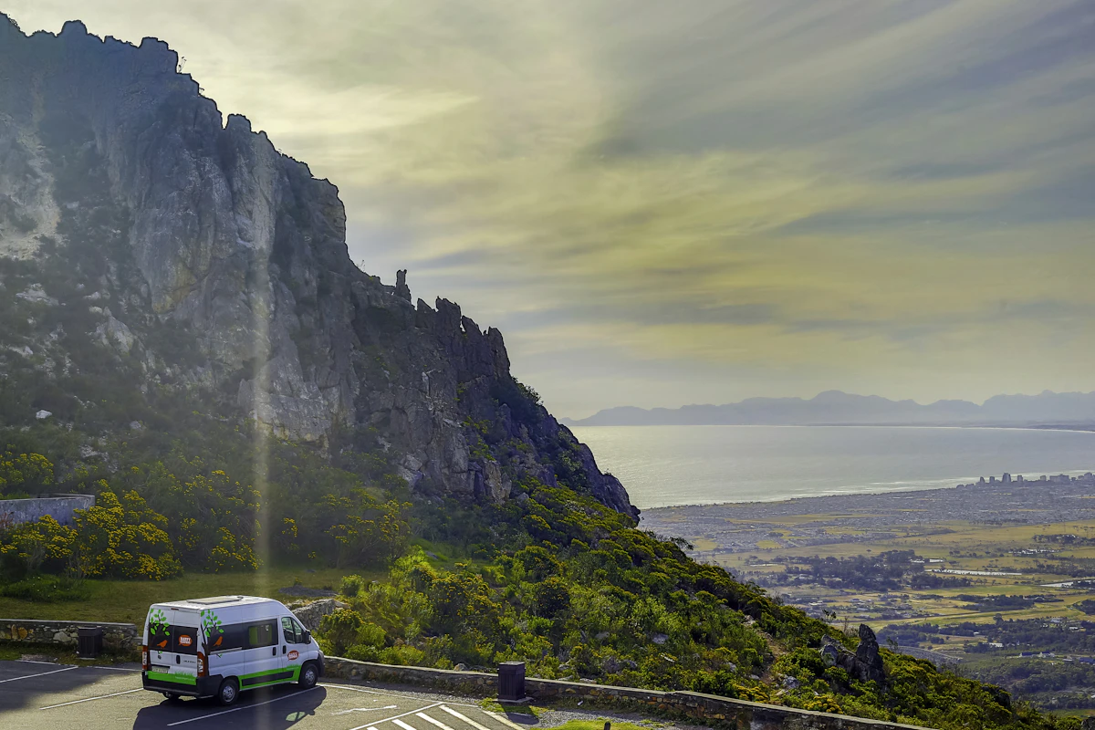 A scenic road winding through a South African mountain pass